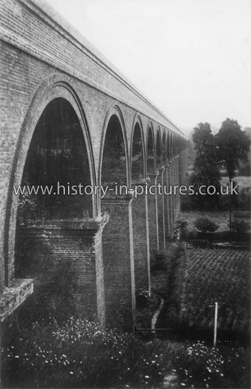 The Railway Viaduct, Chappel, Essex. c.1915